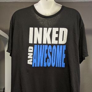 Inked and Awesome Men's Tattoo Tatted Up Tshirt